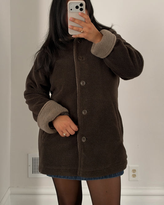 24 - Sherpa Button Up Coat