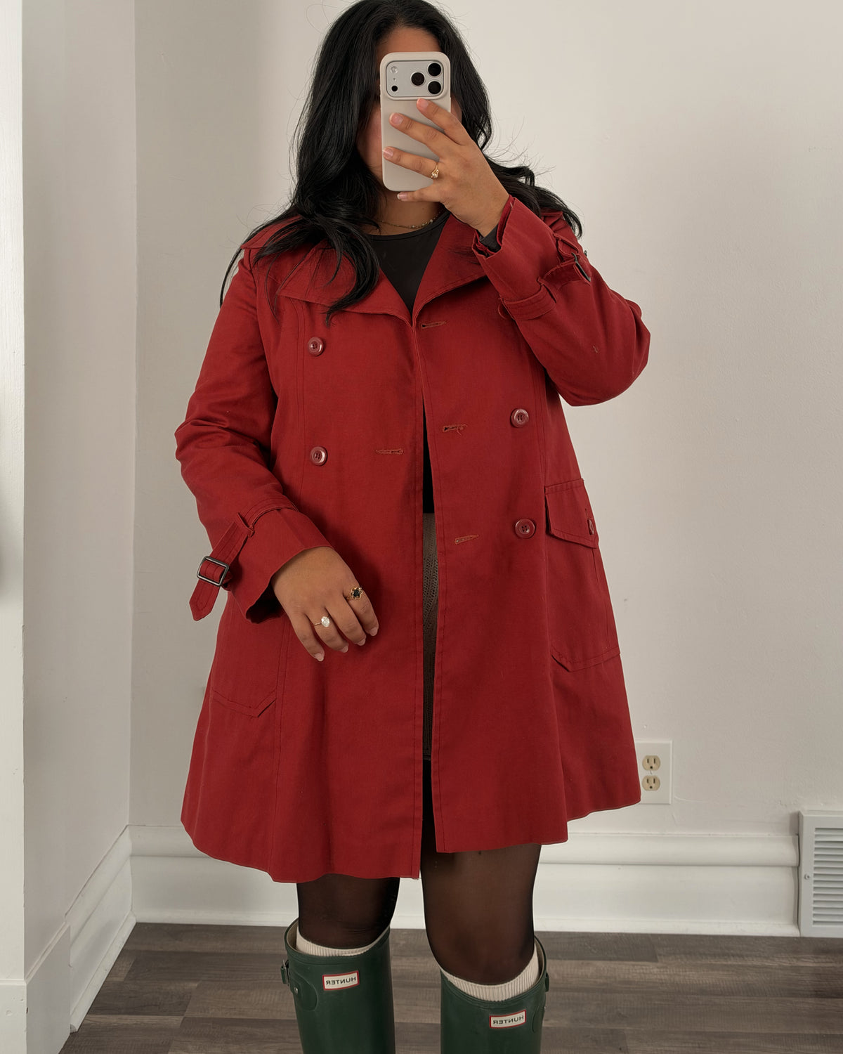 1970’s Red Trench