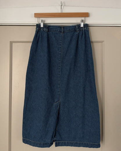 Denim Button Down Skirt
