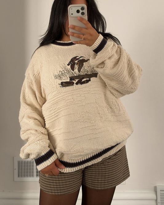 09 - Duck Embroidered Knit