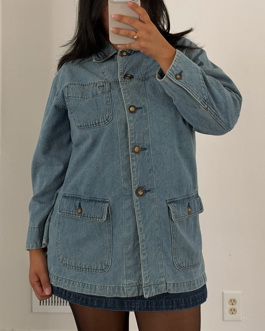 25 - Light Wash Denim Chore Jacket