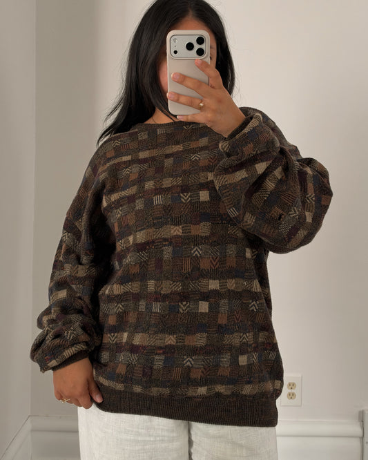 06 - Multi Patterned Checkered Knit